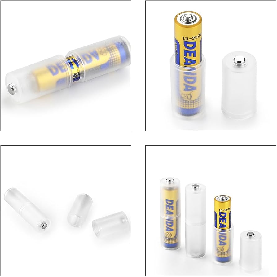 カメラ用 電池 変換アダプター6個 Amazon | 電池変換アダプター 6本セット ホワイト スペーサー セット